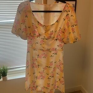 Floral Yellow Dress